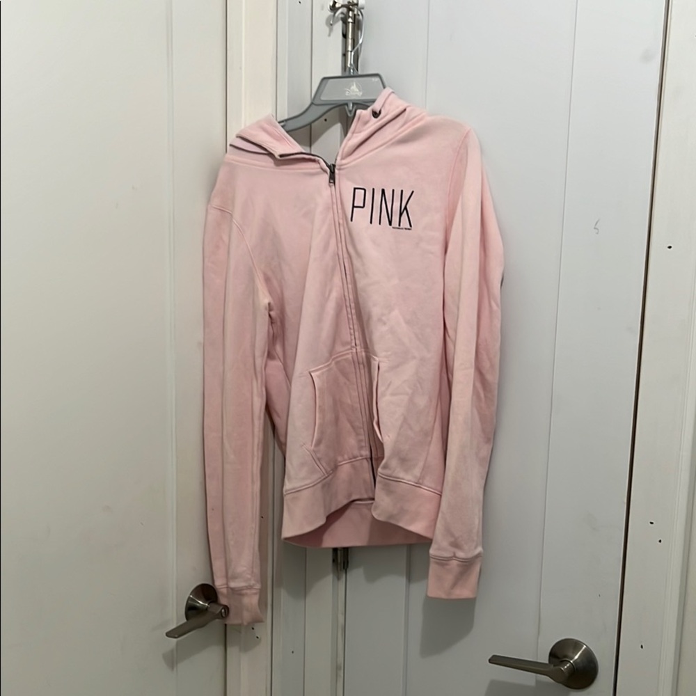 Pink Zip-Up Hoodie